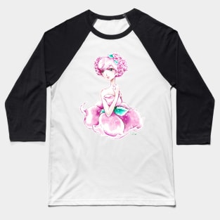 Lady Rose Shoujo Anime Art Baseball T-Shirt